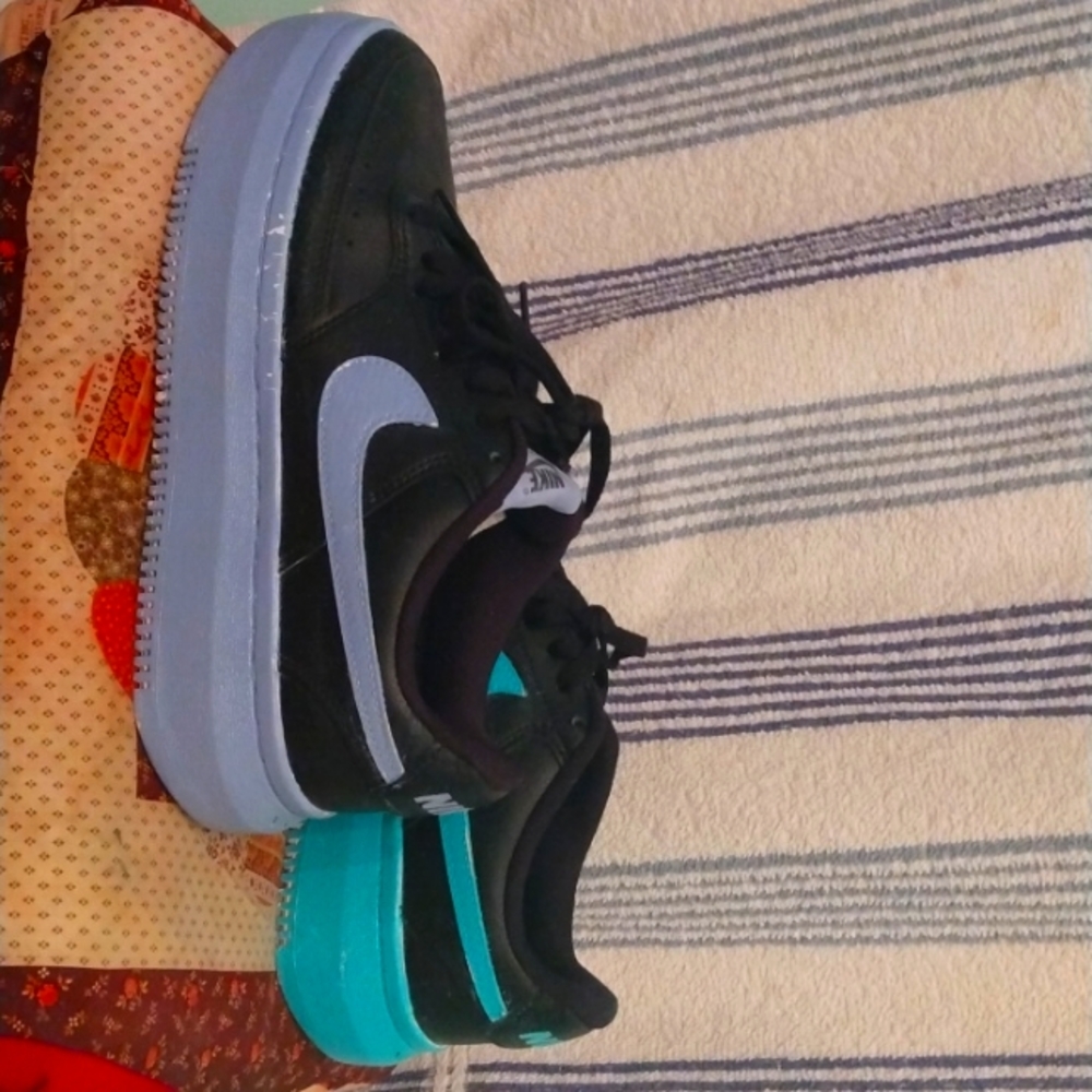 Custom painted Nike court vision alta shoes